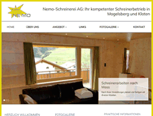 Tablet Screenshot of nemoag.ch